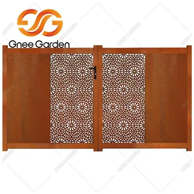 Кортен челична баштенска капија