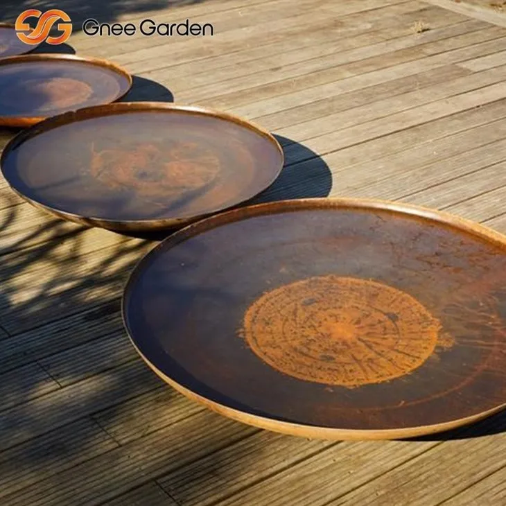Corten Elegant Fire Bowl Backyard Decor