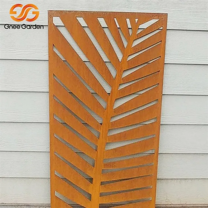 Decorative Garden Corten Steel Screen