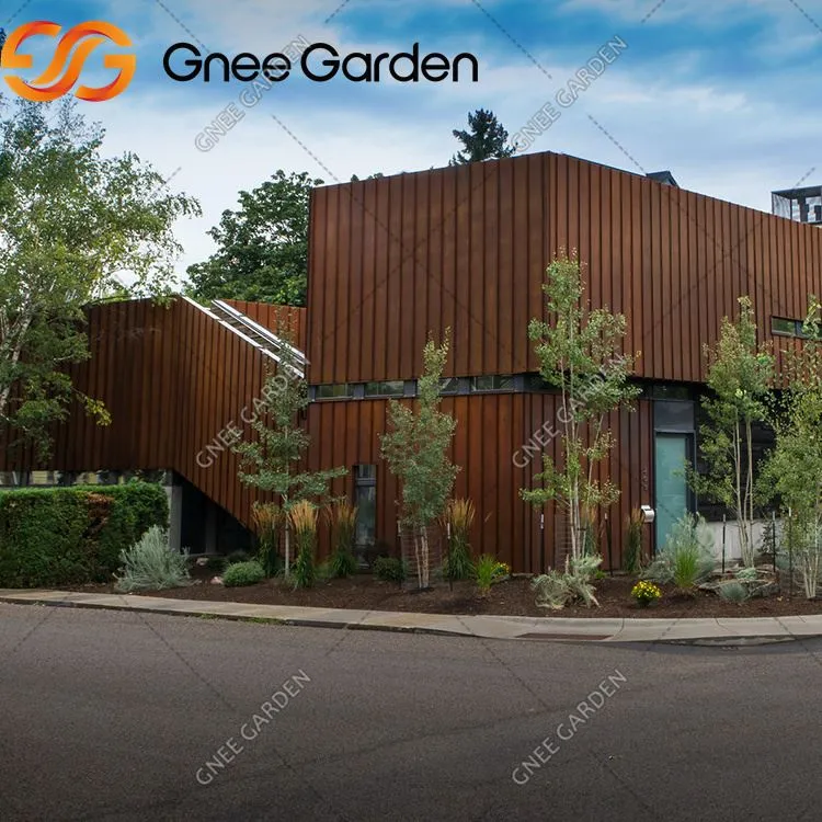 Цортен Челични зид за фасаду зграде