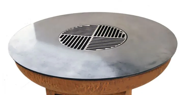 Роштиљ за роштиљ на дрва Цортен Стеел