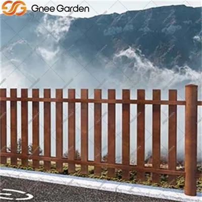 Цортен Стеел Модерна ограда за одмаралишта