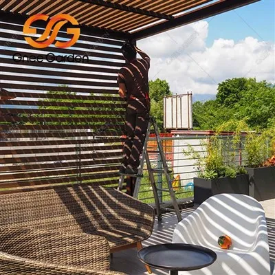 Спољна пергола високог квалитета Цортен Стеел