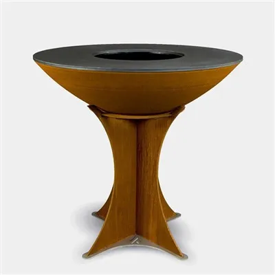 Цортен Стеел вањски роштиљ на дрвету