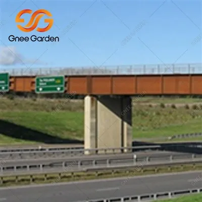 Изградња пешачког моста од челика Цортен