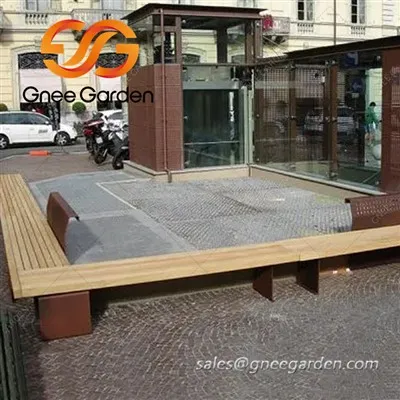 Спољни намештај од Цортен челика прилагођене величине